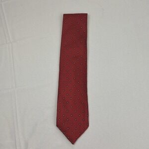 Cremieux Limited Edition Men's Tie 100% Silk Red / Made in Italy /60"x3.75"